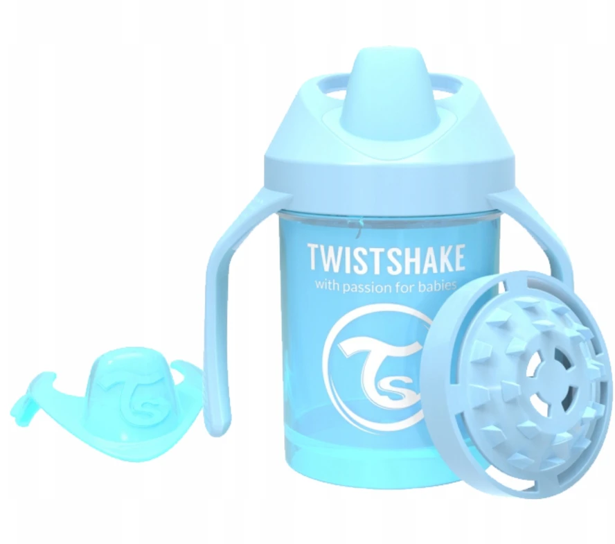 Twistshake neišsiliejati gertuvė - puodelis nuo 4mėn,. 230 ml, mėlynas 78268