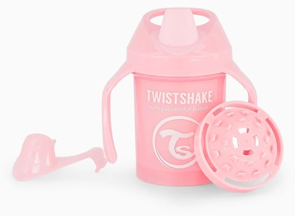 Twistshake neišsiliejanti gertuvė - puodelis nuo 4mėn. 230 ml, rožinė 78267