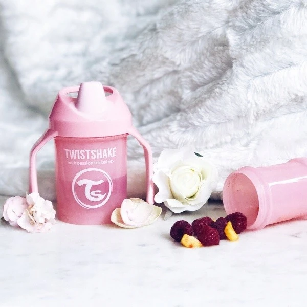 Twistshake neišsiliejanti gertuvė - puodelis nuo 4mėn. 230 ml, rožinė 78267