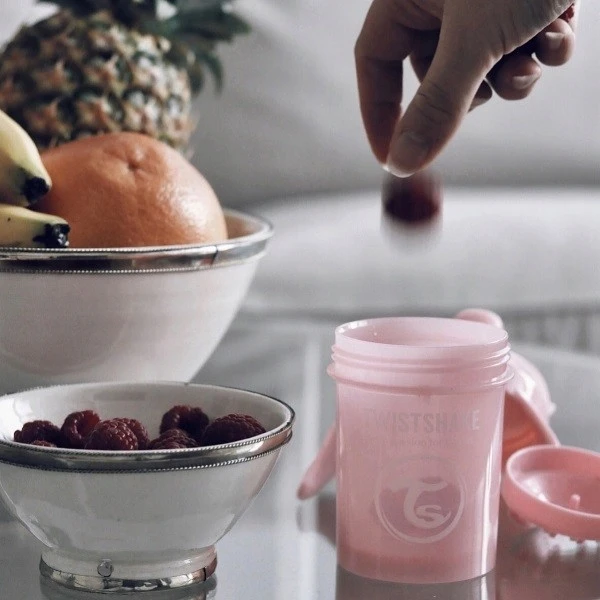 Twistshake neišsiliejanti gertuvė - puodelis nuo 4mėn. 230 ml, rožinė 78267