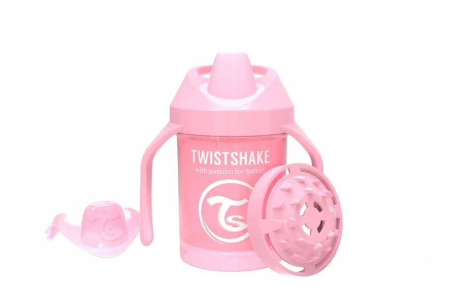 Twistshake neišsiliejanti gertuvė - puodelis nuo 4mėn. 230 ml, rožinė 78267