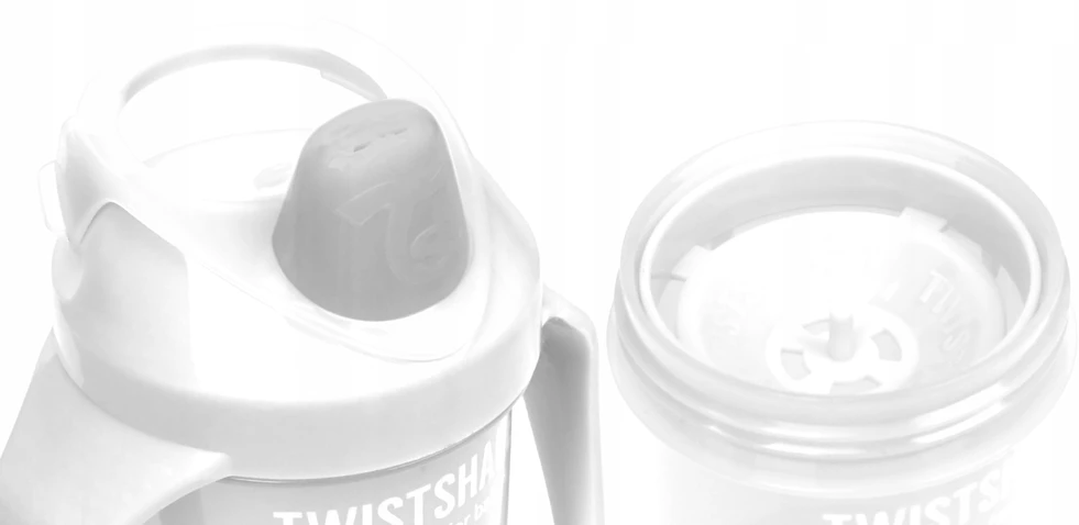 Twistshake puodelis mini baltas nuo 4mėn 230 ml 78053