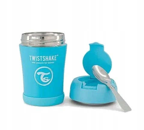 TWISTSHAKE - Terminis maisto konteineris, mėlynas, 350ml