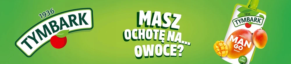 Tymbark 100% Mousse Mango Banana Obuolių vaisiai 12x 120g