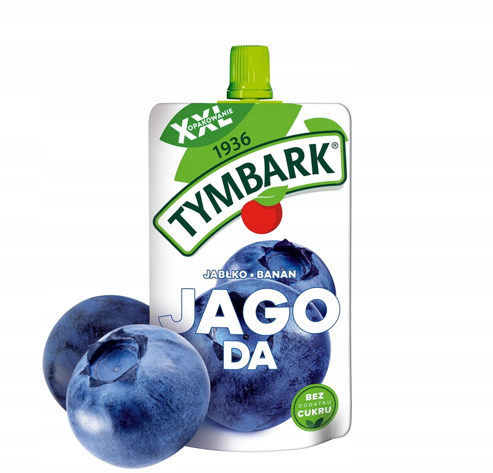 Tymbark Fruit putėsiai mėlynių obuolių bananas be pridėtinio cukraus 10x 200g