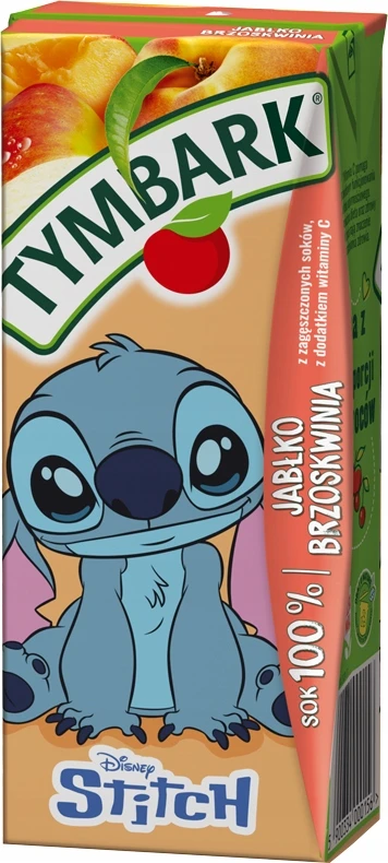 Tymbark sultys 100% obuolių persikų vaikams 27x200ml
