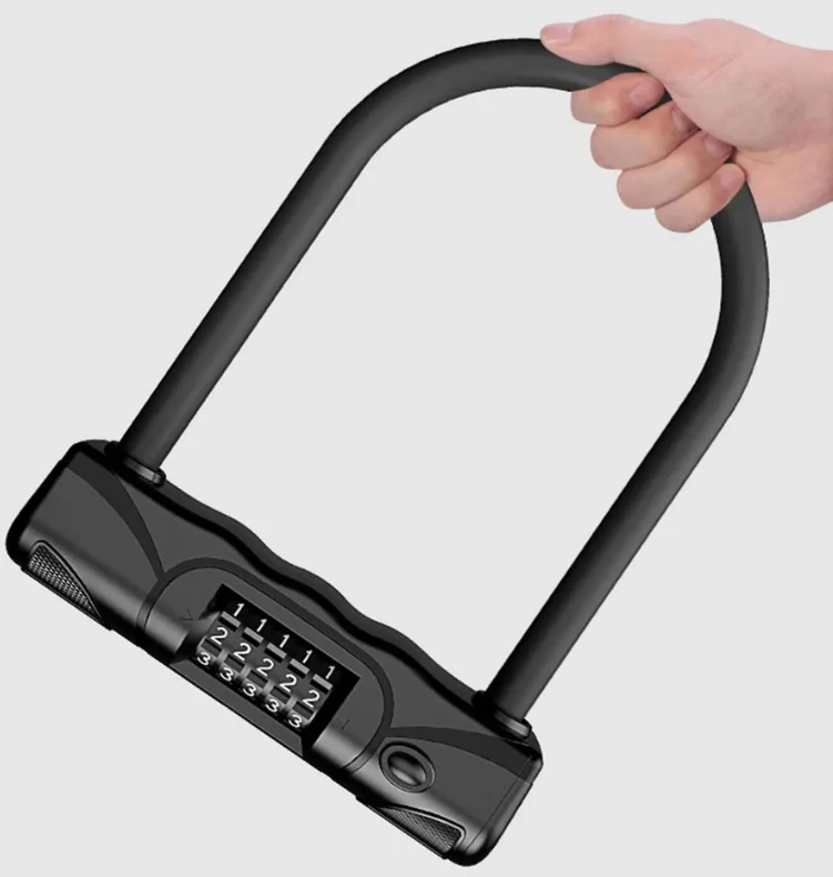 „U-Lock“ dviračio užraktas, 5 skaitmenų plieno „Gotel“ apsauga