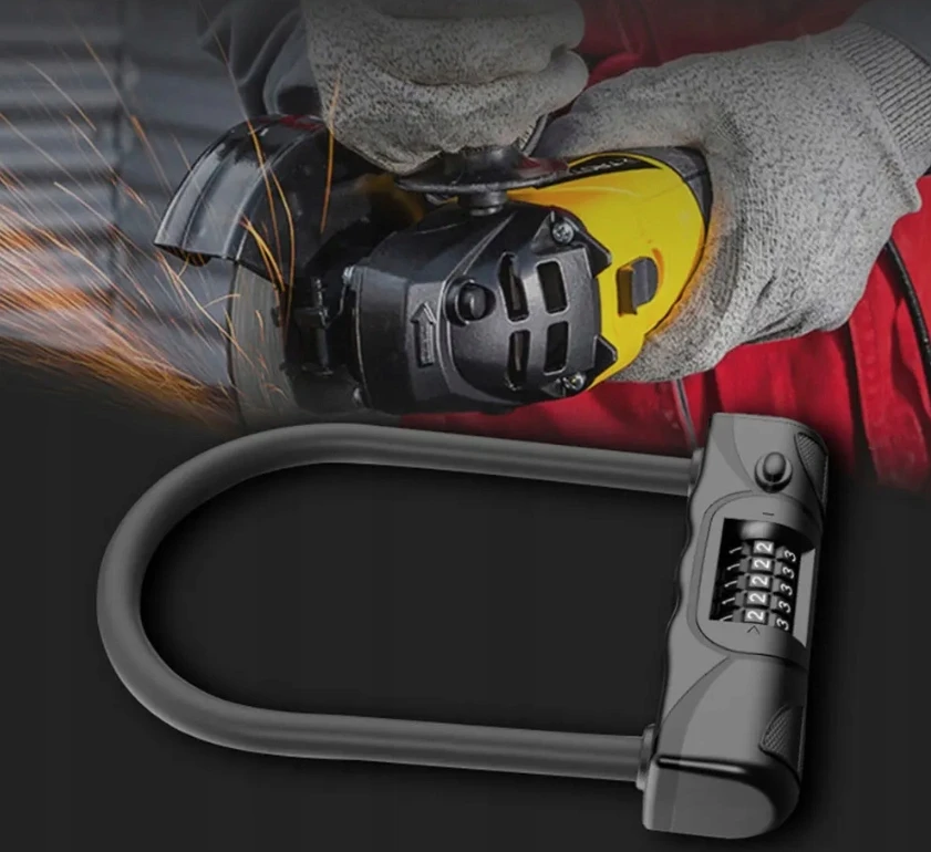 „U-Lock“ dviračio užraktas, 5 skaitmenų plieno „Gotel“ apsauga