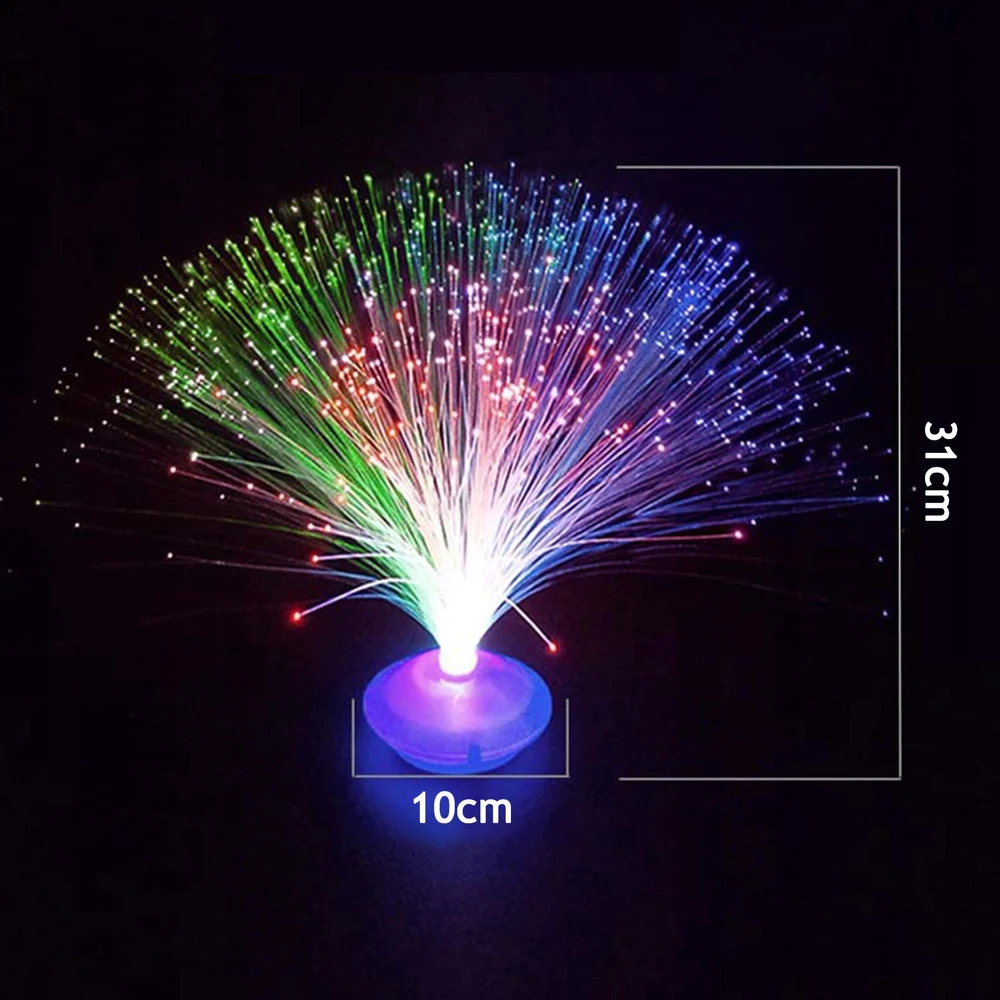 UFO FIBER OPTIC LAMP keičiasi LED spalvas