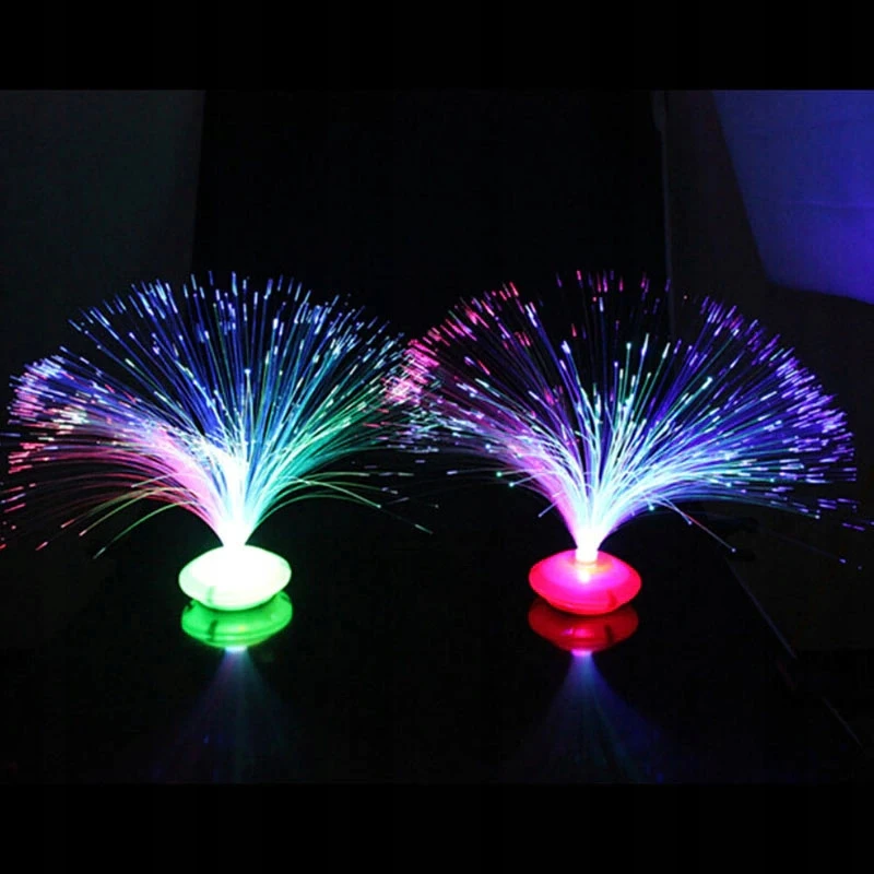 UFO FIBER OPTIC LAMP keičiasi LED spalvas