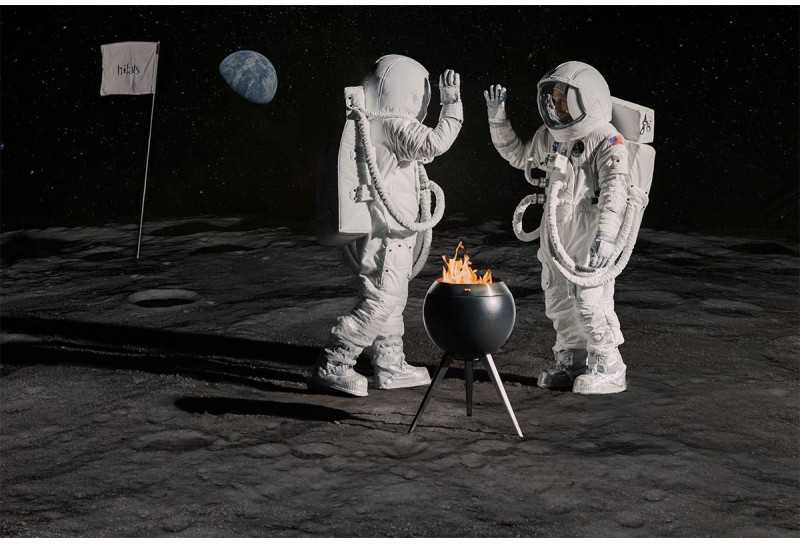 Ugnies dubuo HOFATS MOON BOWL 45 su aukštu laikikliu
