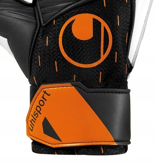 Uhlsport Speed Contact Starter Soft futbolo vartininko pirštinės - Juodos - Suaugusiems - Kvėpuojančios