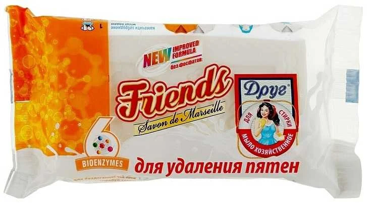 DRUG Ūkiškas muilas Friends skalbimui ir dėmių valymui 125g