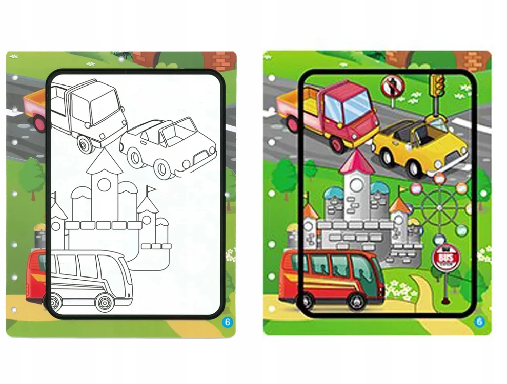 Ultimar KILMĖS KNYGA PIŠYTI IR DAŽYTI VANDENS TRAUKINĖMIS LĖKTUVO AUTOMOBILIAIS