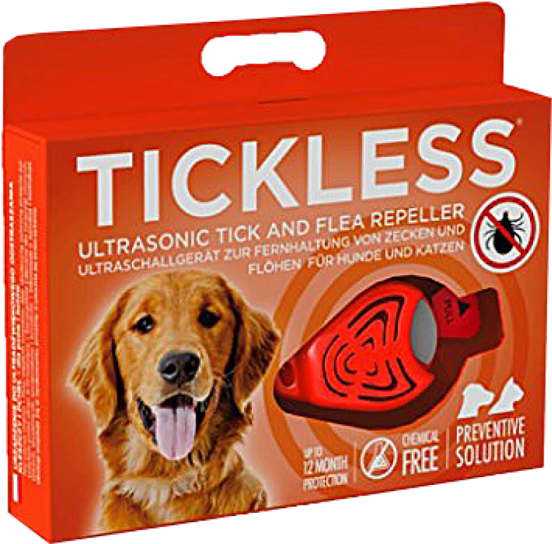 TickLess MINI Dog ultragarsinis šunų pakabukas nuo erkių ir blusų, juodos sp.