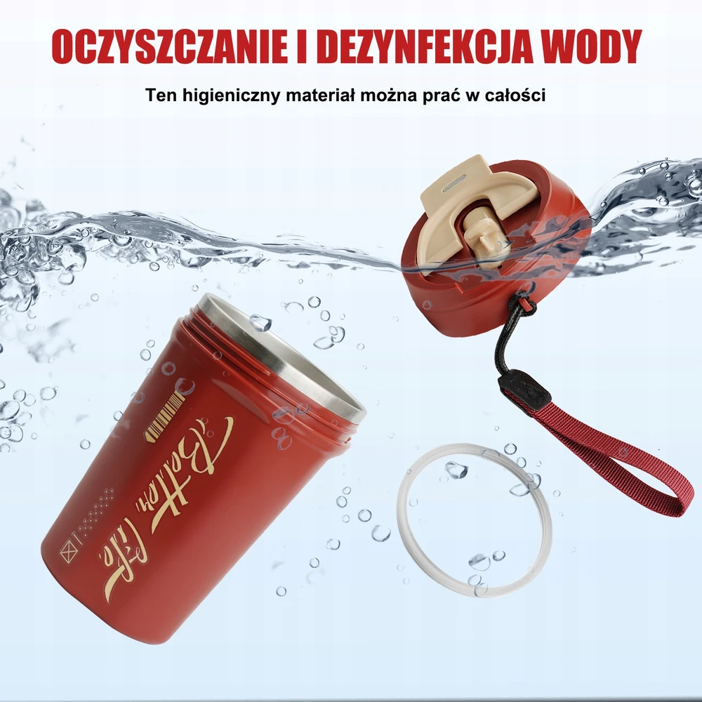 Ultrixe Terminis puodelis kavai ar arbatai automobiliui, nepralaidus, neslidus, 520 ml
