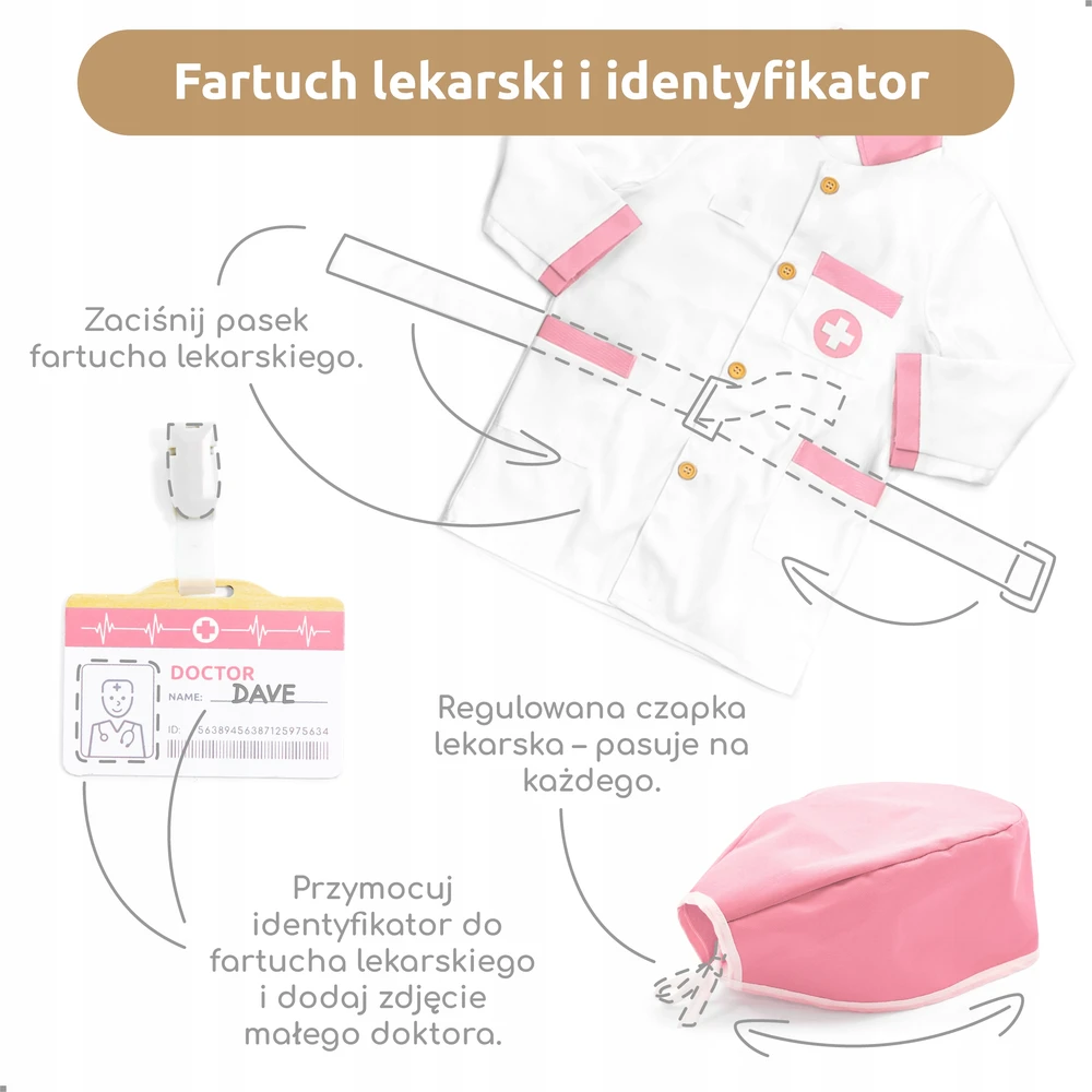 UMU medinis gydytojo rinkinys vaikams - 20 vnt