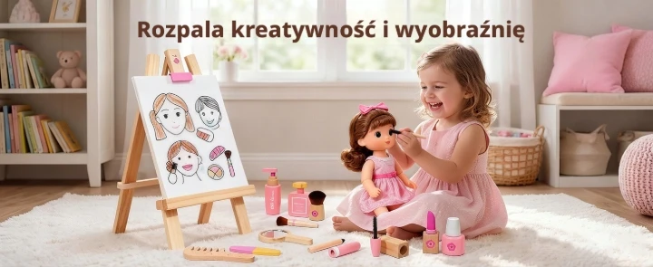 UMU medinis kosmetikos rinkinys vaikams Little Woman, dovana vaikams