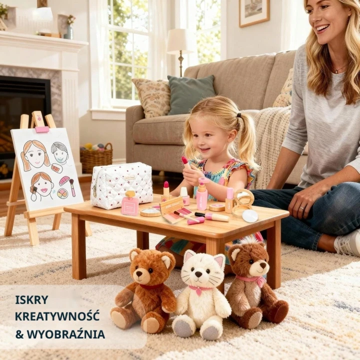 UMU medinis kosmetikos rinkinys vaikams Little Woman, dovana vaikams