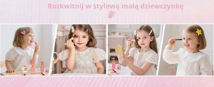 UMU medinis kosmetikos rinkinys vaikams Little Woman, dovana vaikams