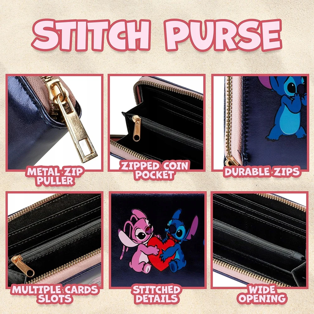 Undercover „Disney Stitch“ piniginė su užtrauktuku