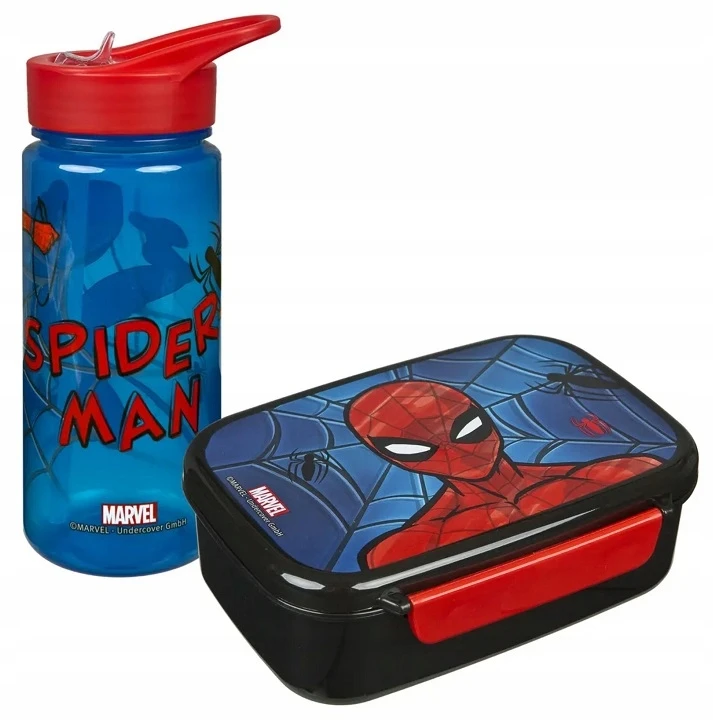 Undercover Spiderman užkandžių dėžutės ir gertuvių rinkinys