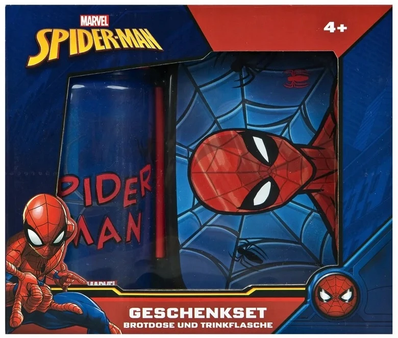 Undercover Spiderman užkandžių dėžutės ir gertuvių rinkinys