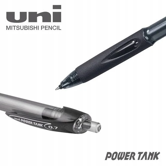 Uni-ball Power Tank Sn-220 juodas rašiklis