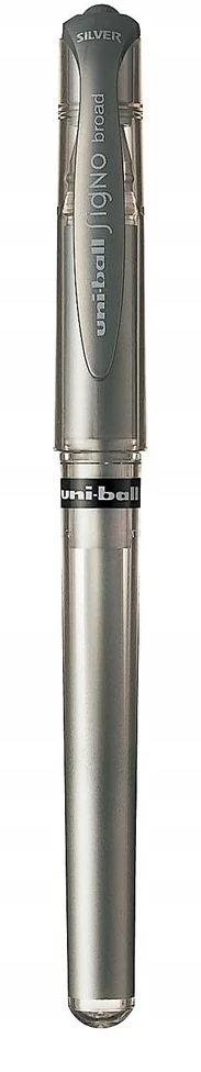 UNI Mitsubishi Um-153 gelinis rašiklis, 1.0mm, sidabrinis
