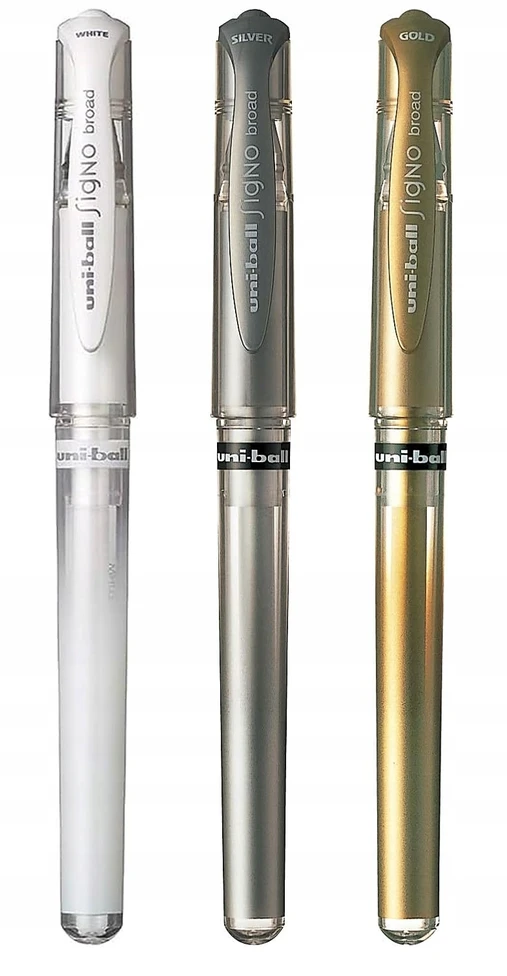 UNI Mitsubishi Um-153 gelinis rašiklis, 1.0mm, sidabrinis