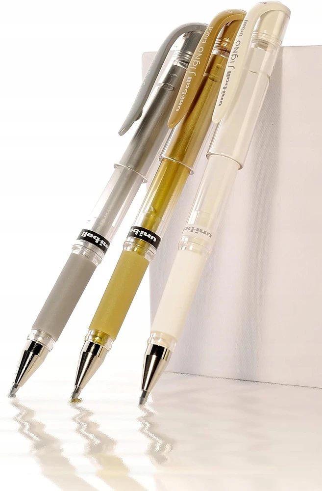 UNI Mitsubishi Um-153 gelinis rašiklis, 1.0mm, sidabrinis