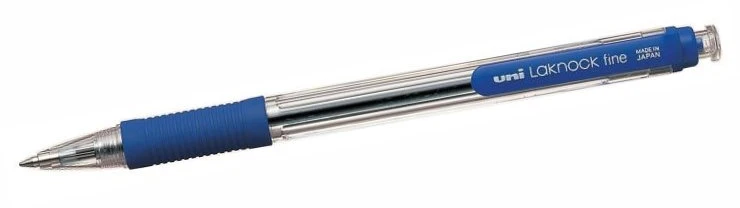 Uni Mitsubishi Pieštukas Tušinukas automatinis Uni SN-101 Laknock Fine, 0.7mm, mėlynas 1203-108