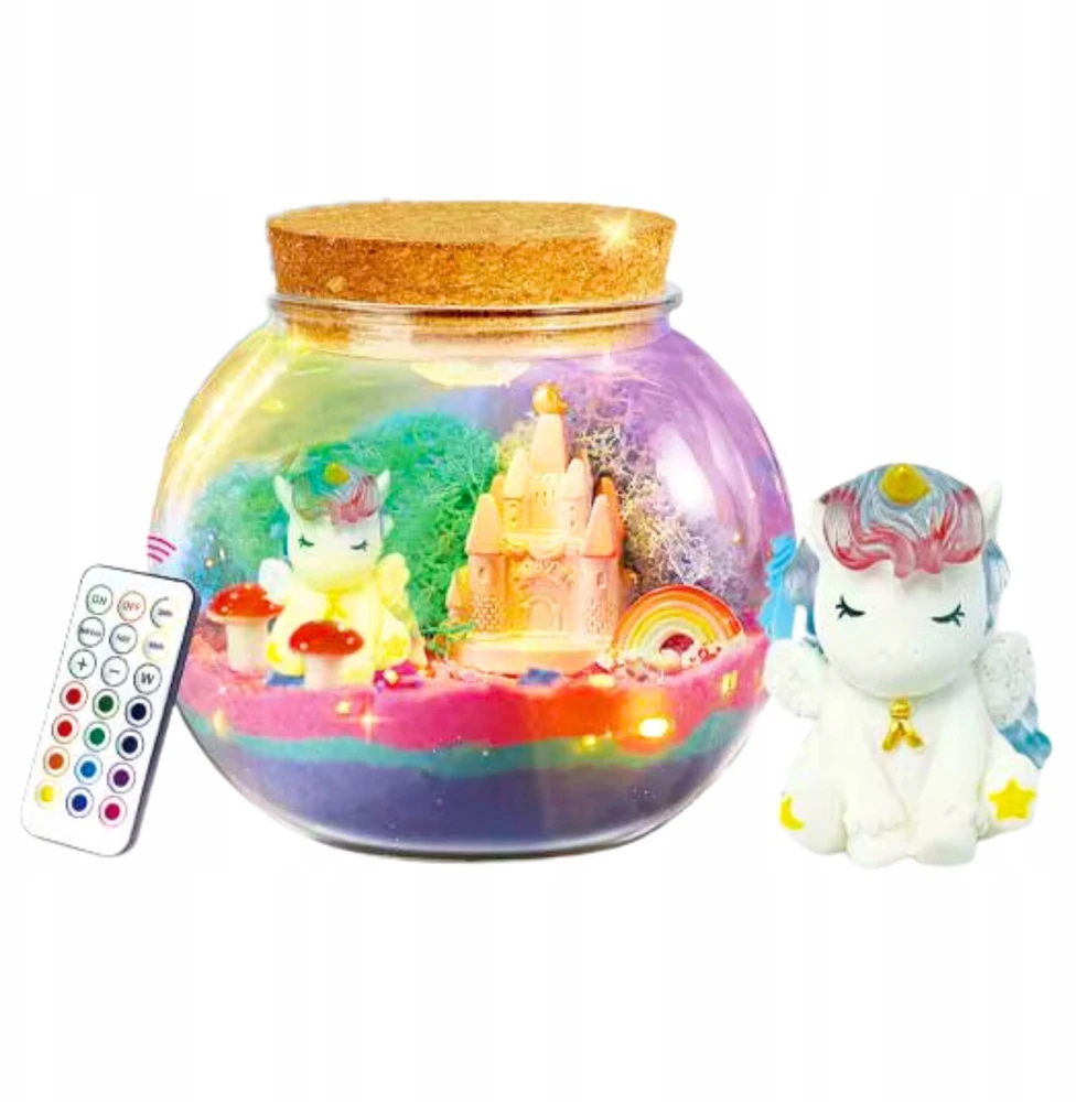 Unicorn Creative Kit Girls Night Light Kinetic Sand, DIY