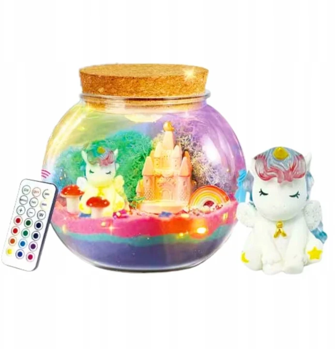 Unicorn Creative Kit Girls Night Light Kinetic Sand, DIY