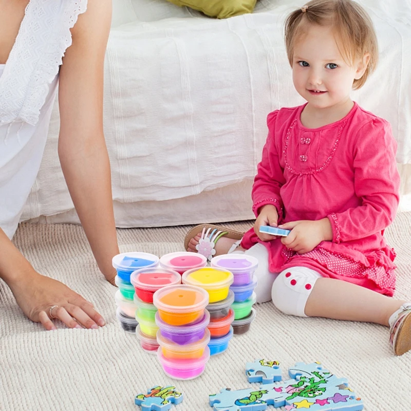 Unicorn Rinkinys / Interaktyvus plastilinas / vamzdeliai / 24 spalvos / žaidimų tešla / gleivės