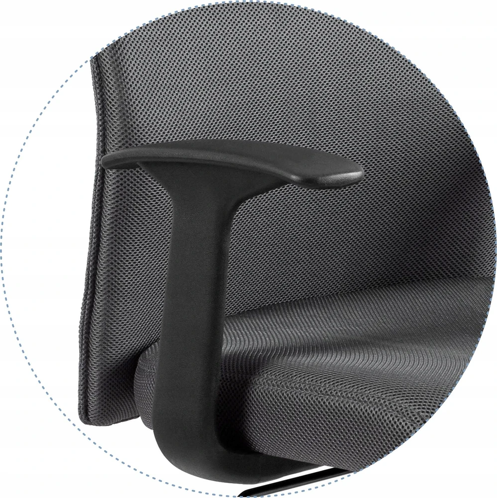 Unique Fotel Biurowy NOIRLUX Pilka Obrotowy Ergonomiczny Krzesło Komputerowe 130kg