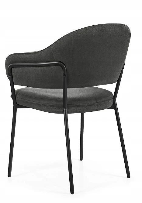 Unique Lumo konferencinė kėdė, tamsiai pilkas audinys, registratūra, restoranas