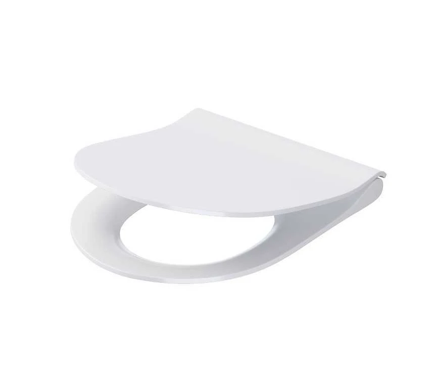 WC dangtis Cersanit, City Oval Slim, lėtai nusileidžia