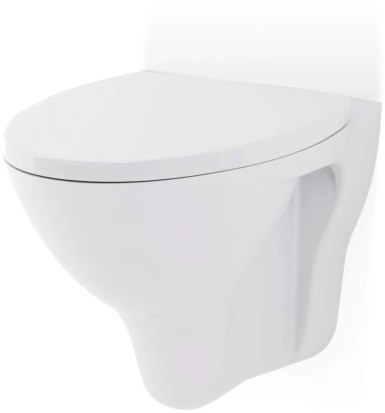WC dangtis Cersanit, City Oval Slim, lėtai nusileidžia
