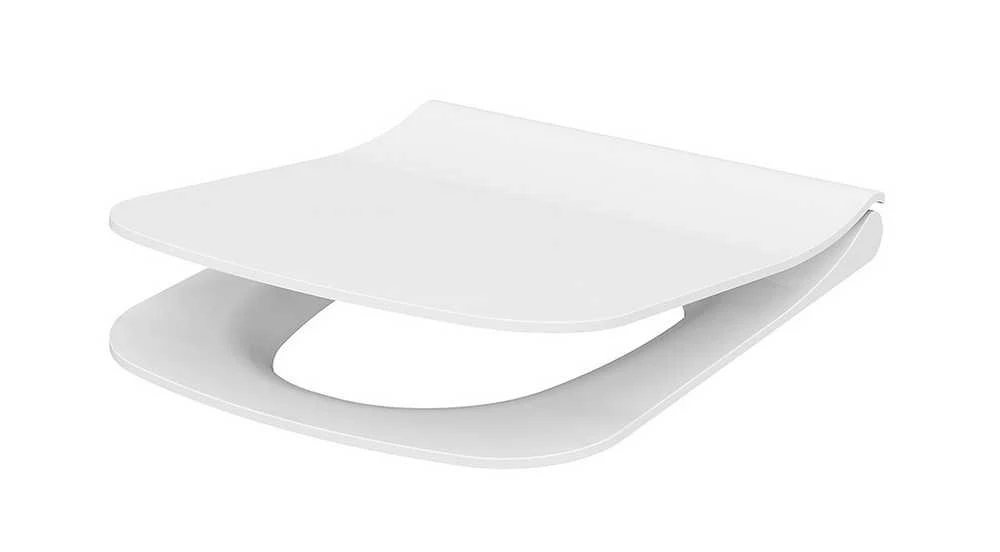 Unitazo dangtis CERSANIT CITY SQUARE DUROPLAST, antibakterinis, lėtai nusileidžiantis