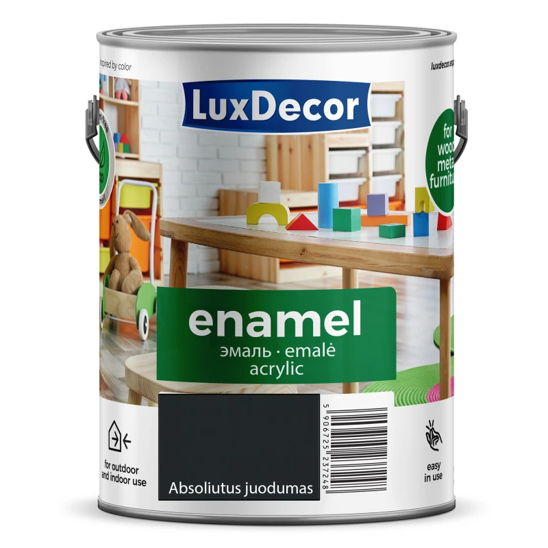 Luxdecor Emalė PRIMACOL 0,75 L mat.(absol.juod.)
