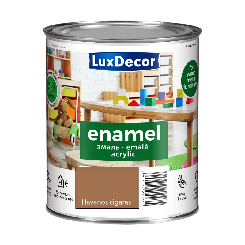 Emaliniai dažai LUXDECOR Havanos Cigaro matinė 750 ml.