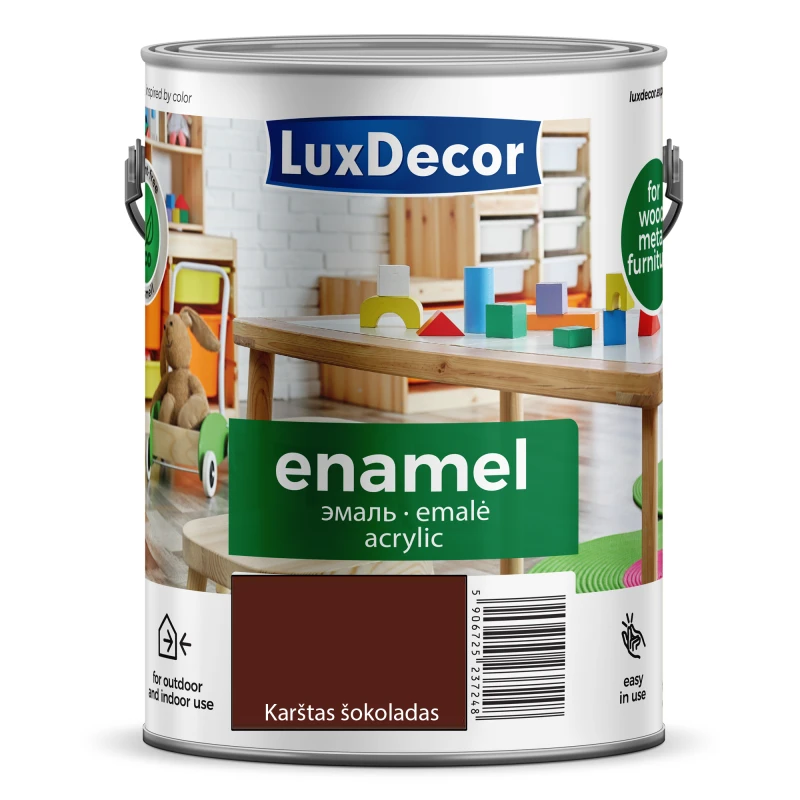 Luxdecor Emalė akrilinė PRIMACOL blizgi karšto šokolado, 750 ml