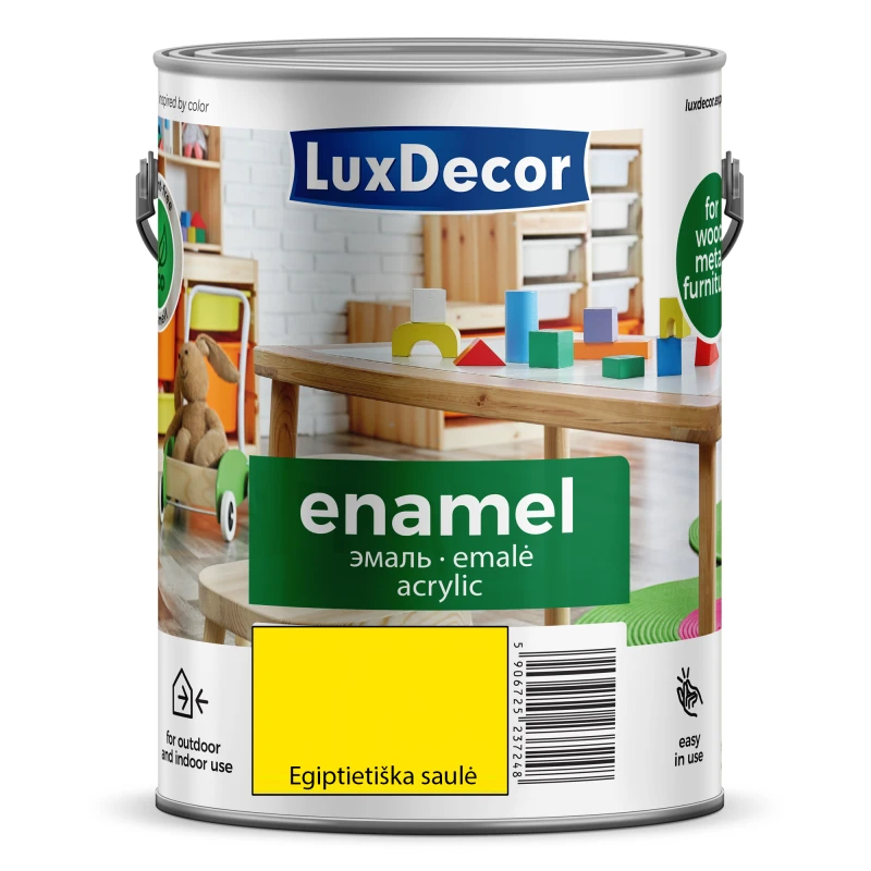 Emaliniai dažai PIRMACOL LUXDECOR Egipto Saulė blizgūs 2,5 L