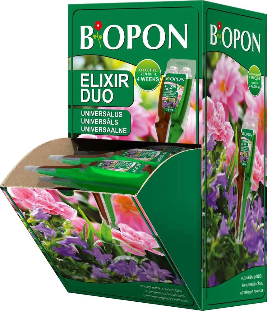 BIOPON ELIKSIR DUO universalios trąšos, 35 ml.