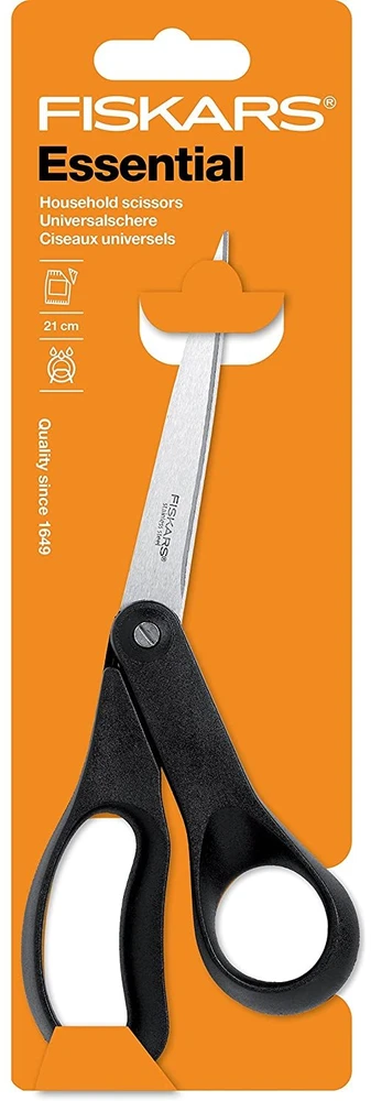Fiskars intensyvaus naudojimo žirklės dantytais ašmenimis 25cm