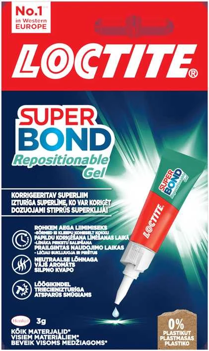 Universalūs klijai LOCTITE SUPER ATTAK Universal, 4 g