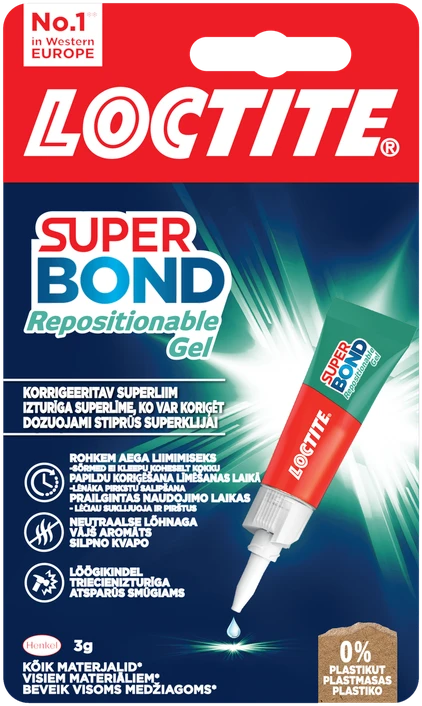 Universalūs klijai LOCTITE SUPER ATTAK Universal, 4 g