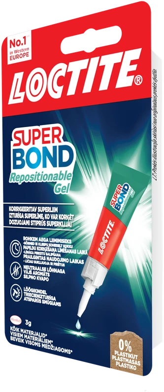 Universalūs klijai LOCTITE SUPER ATTAK Universal, 4 g