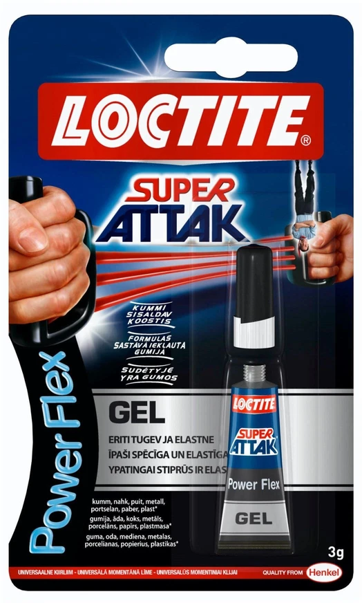 Universalūs klijai LOCTITE SUPER ATTAK Universal, 4 g
